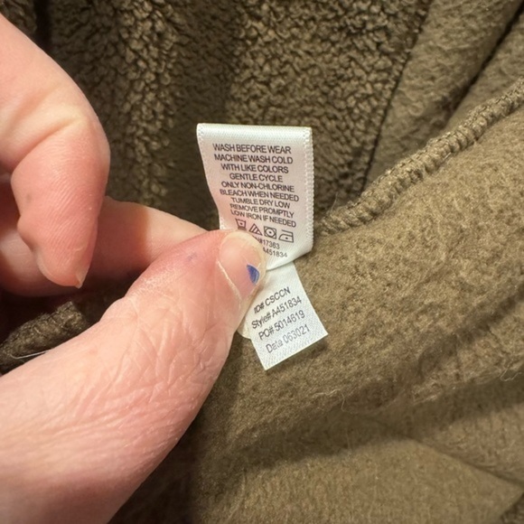 Koolaburra by UGG Sherpa Fleece Shawl Collar‎ Cardigan Size Large - Picture 8 of 8